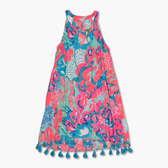 NWT LILLY PULITZER "I'm So Jelly" Coral Reef Roxi Dress (Multicolor | Size XS) - Picture 4 of 6
